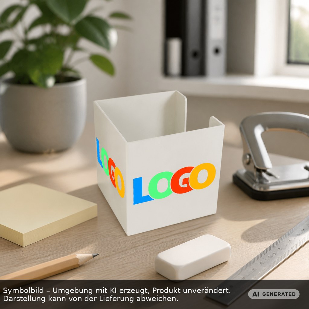 Zettelbox "Alpha" als Werbeartikel mit Logo bedrucken