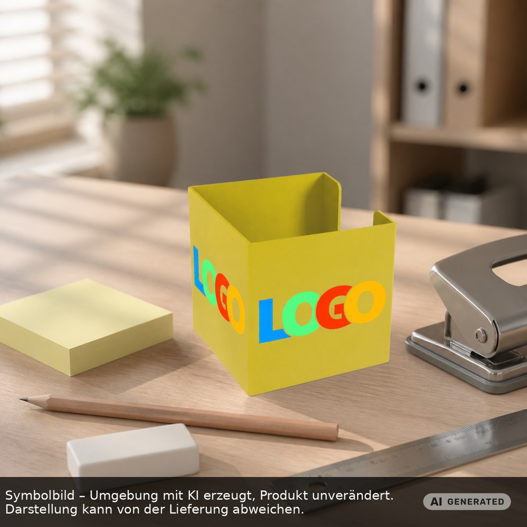 Zettelbox "Alpha" als Werbeartikel mit Logo bedrucken