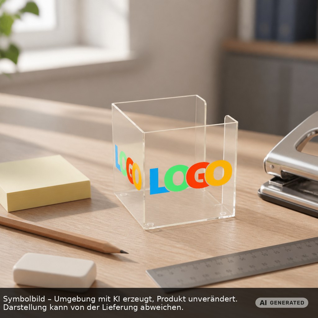 Zettelbox "Alpha" als Werbeartikel mit Logo bedrucken