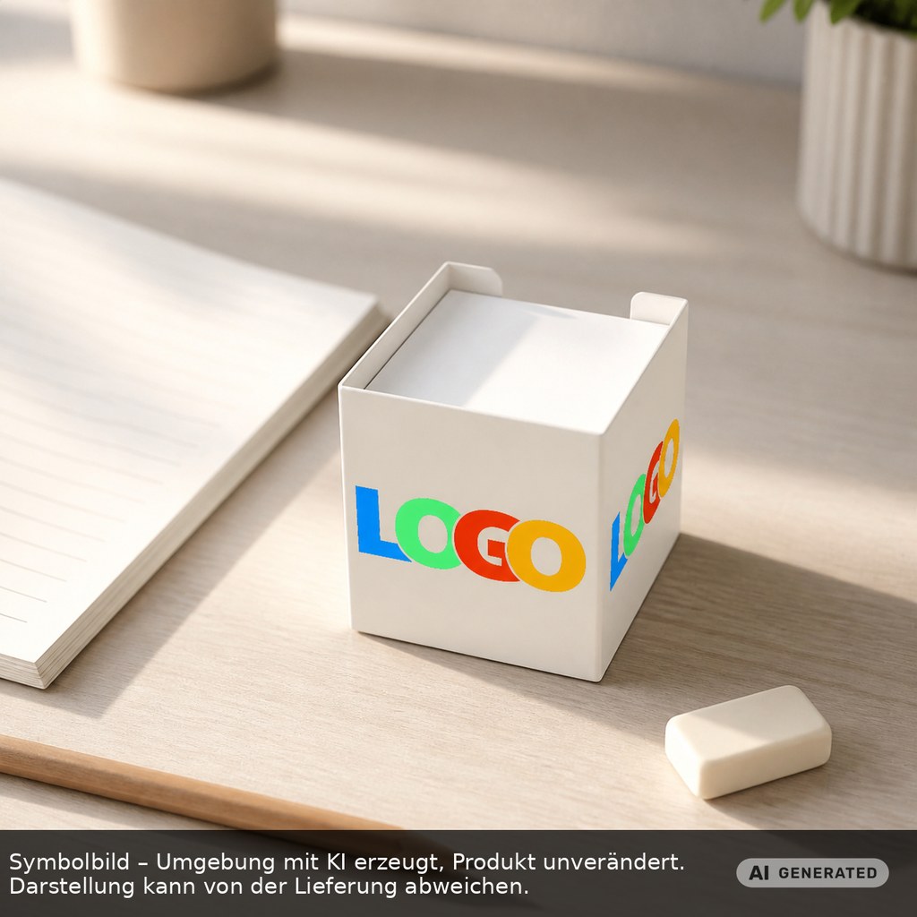 Zettelbox "Alpha" als Werbeartikel mit Logo bedrucken