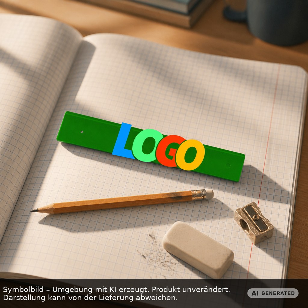 Lineal 20 cm als Werbeartikel mit Logo bedrucken