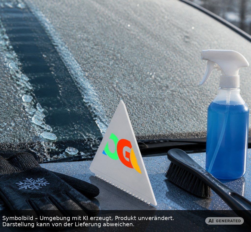 Eiskratzer Recycling "Lambda" als Werbeartikel mit Logo bedrucken