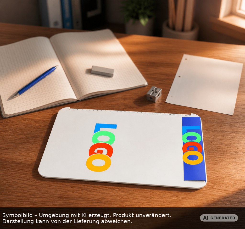 Klemmbrett DIN A4 "Alpha" als Werbeartikel mit Logo bedrucken