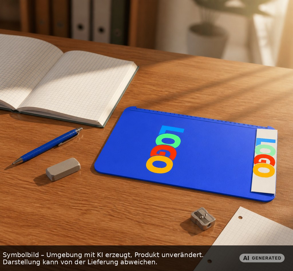 Klemmbrett DIN A4 "Alpha" als Werbeartikel mit Logo bedrucken