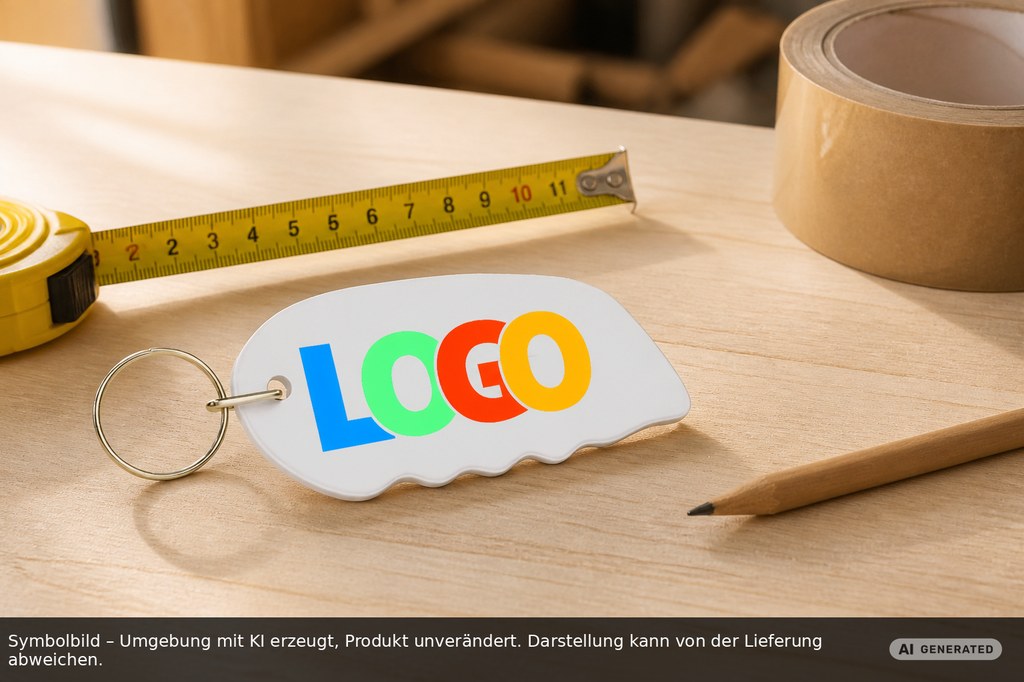 Cutter-Schlüsselanhänger als Werbeartikel mit Logo bedrucken
