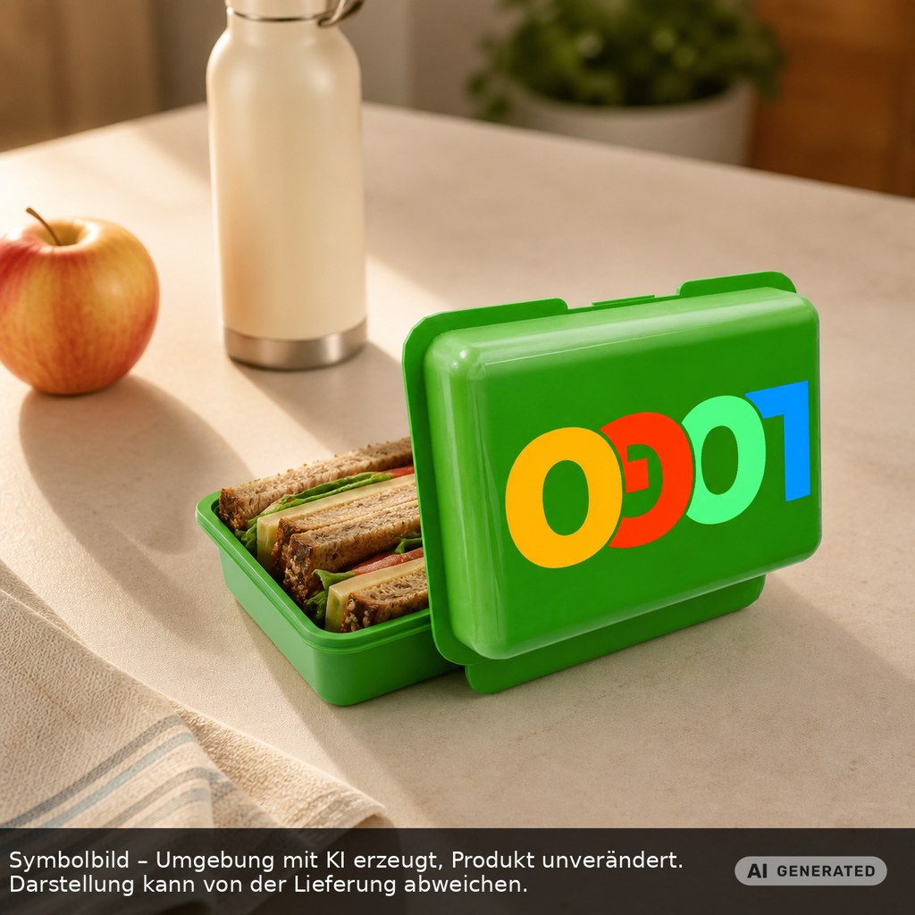 Brotdose/Butterdose als Werbeartikel mit Logo bedrucken