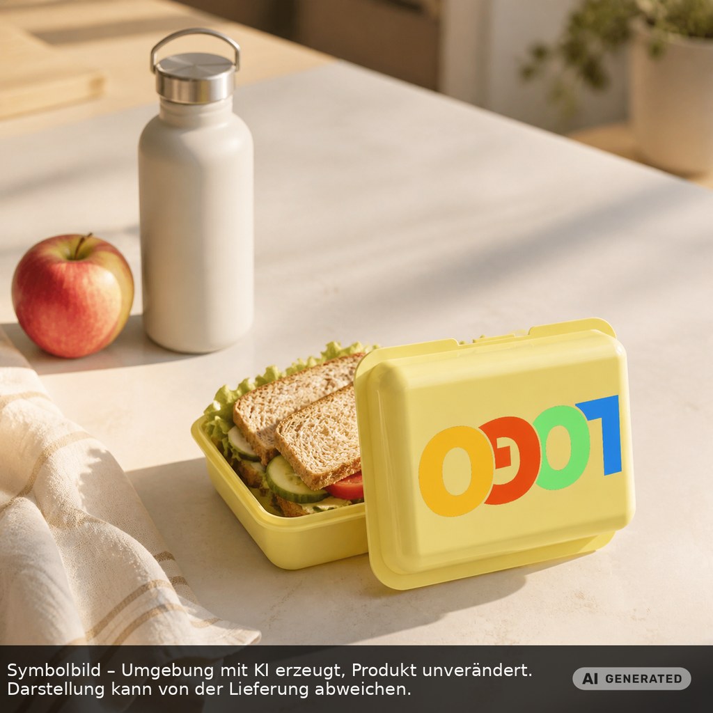 Brotdose/Butterdose als Werbeartikel mit Logo bedrucken