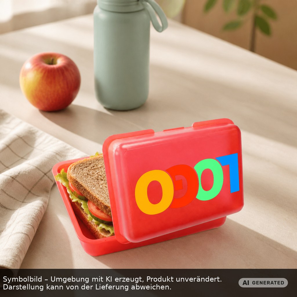 Brotdose/Butterdose als Werbeartikel mit Logo bedrucken