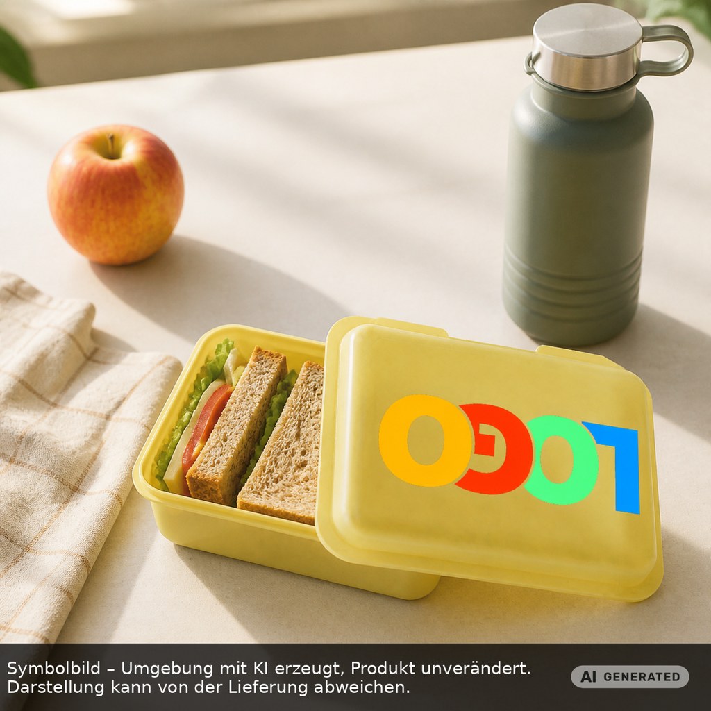 Brotdose/Butterdose als Werbeartikel mit Logo bedrucken