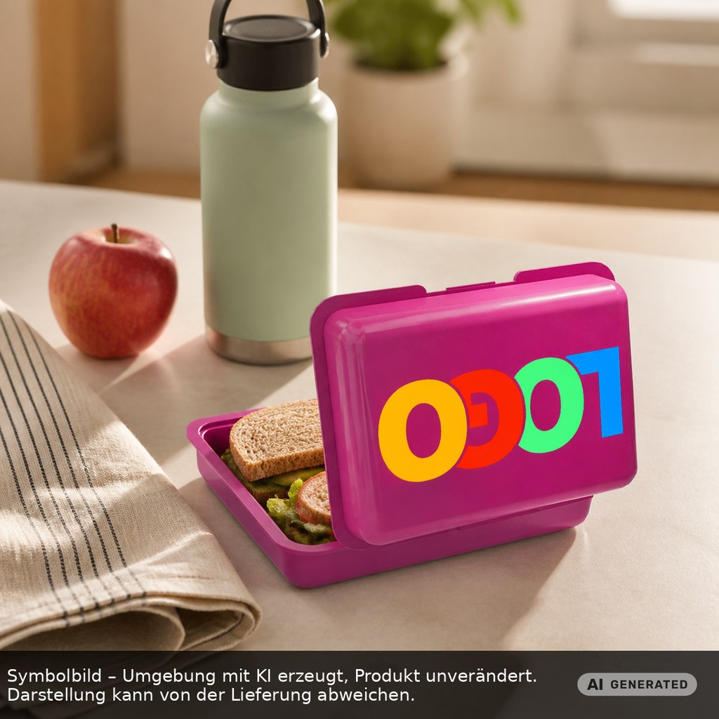 Brotdose/Butterdose als Werbeartikel mit Logo bedrucken