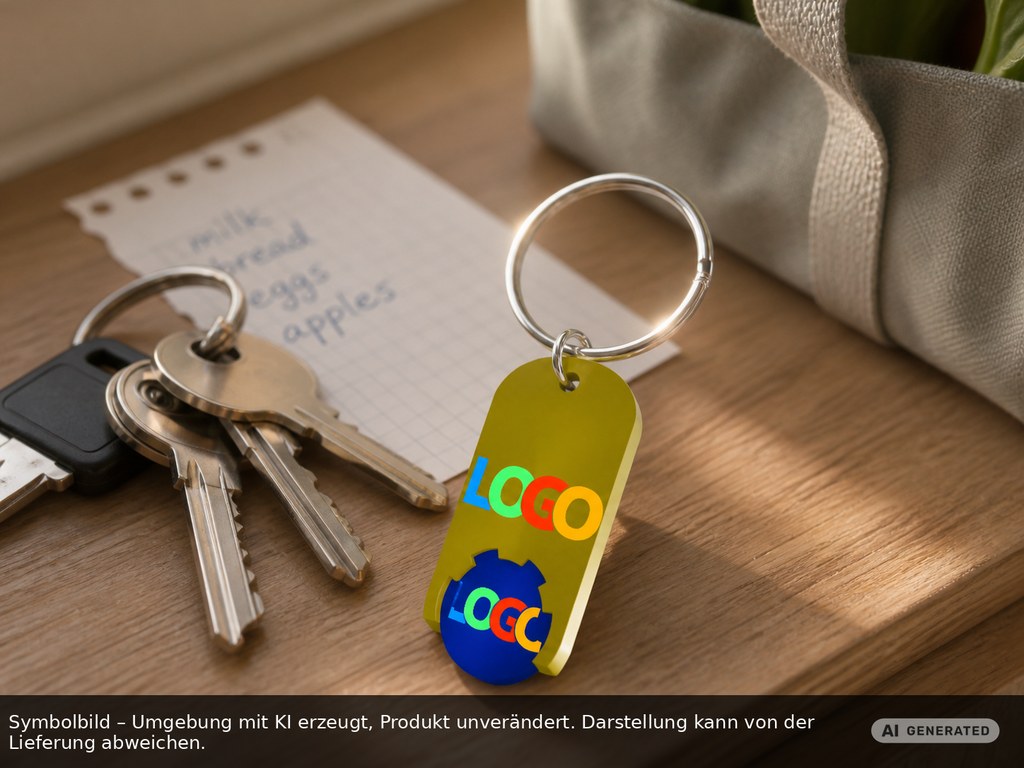 Chiphalter mit 1€-Chip "Alpha" als Werbeartikel mit Logo bedrucken