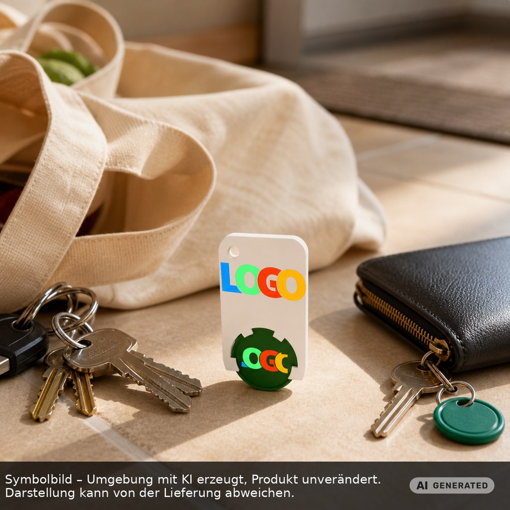Chiphalter mit 1€-Chip "Beta" als Werbeartikel mit Logo bedrucken