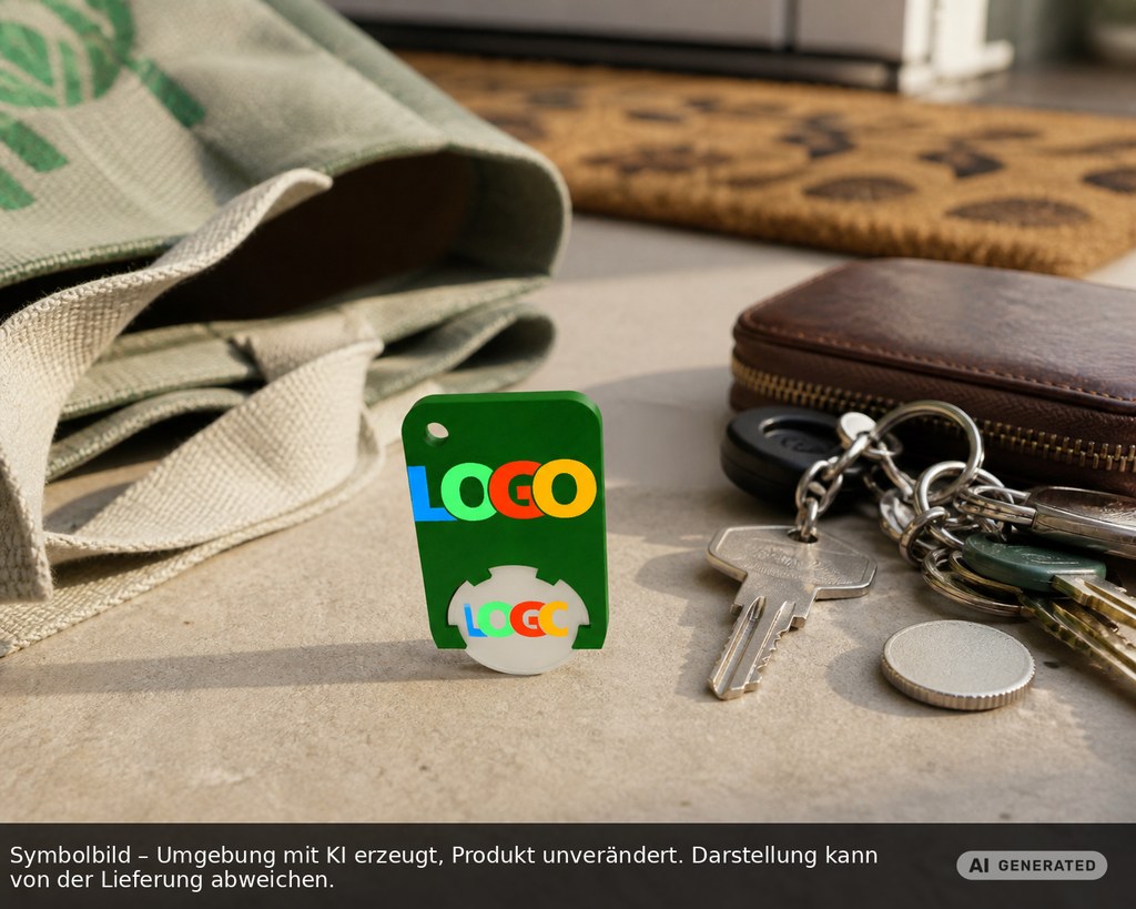 Chiphalter mit 1€-Chip "Beta" als Werbeartikel mit Logo bedrucken