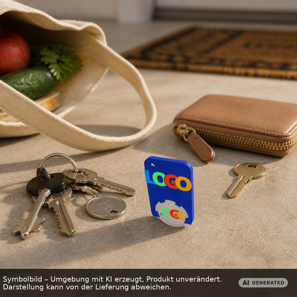 Chiphalter mit 1€-Chip "Beta" als Werbeartikel mit Logo bedrucken