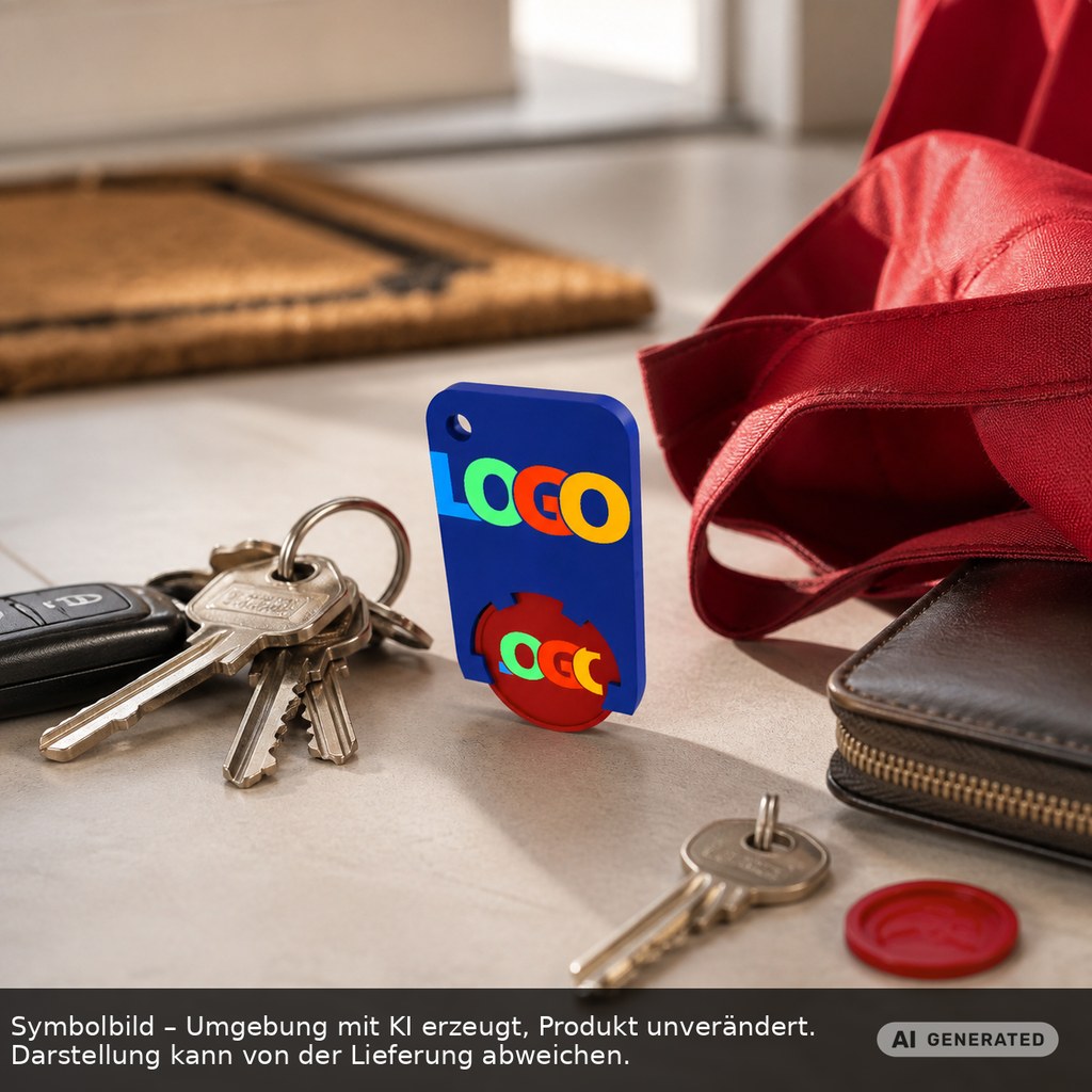 Chiphalter mit 1€-Chip "Beta" als Werbeartikel mit Logo bedrucken
