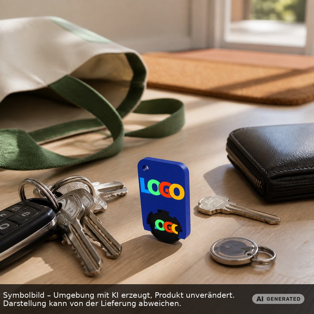 Chiphalter mit 1€-Chip "Beta" als Werbeartikel mit Logo bedrucken