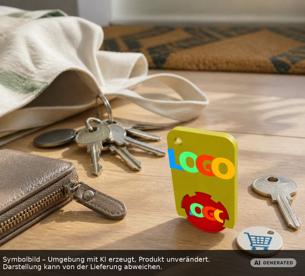 Chiphalter mit 1€-Chip "Beta" als Werbeartikel mit Logo bedrucken