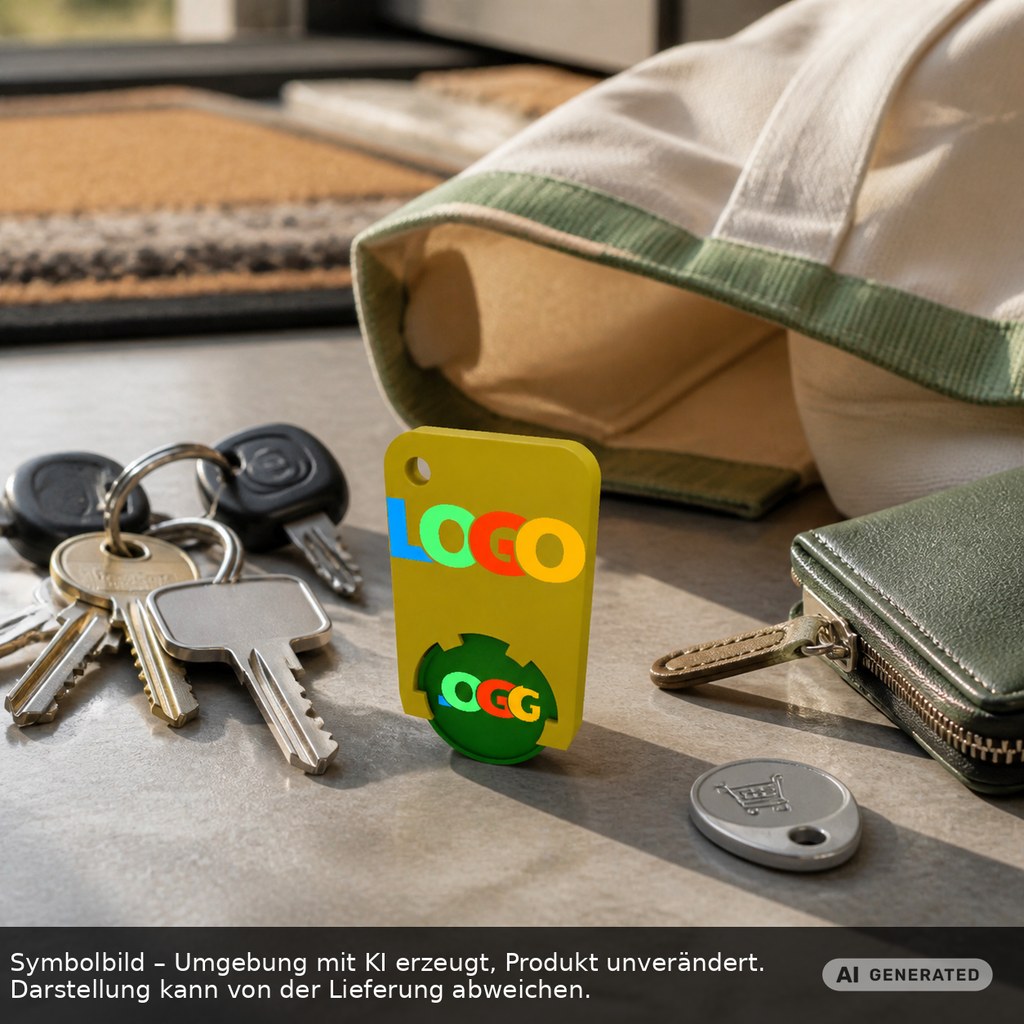 Chiphalter mit 1€-Chip "Beta" als Werbeartikel mit Logo bedrucken