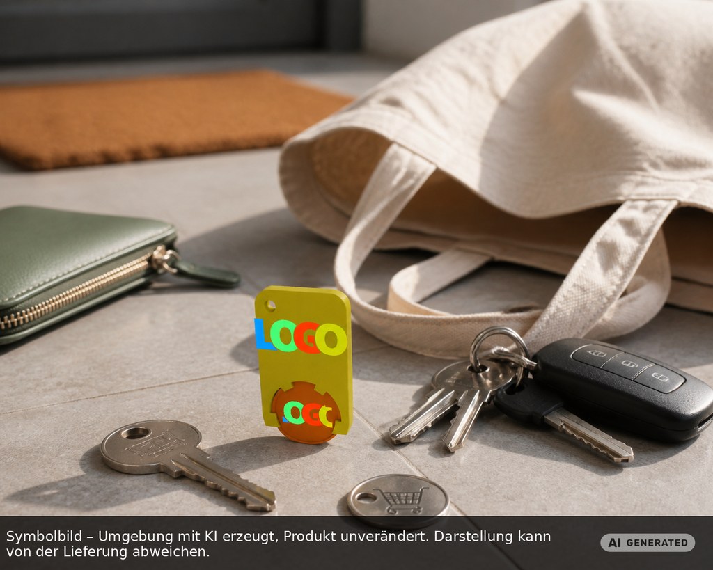 Chiphalter mit 1€-Chip "Beta" als Werbeartikel mit Logo bedrucken