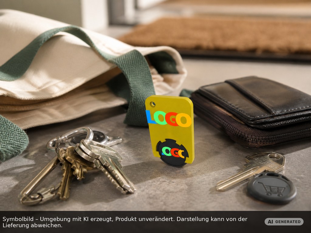Chiphalter mit 1€-Chip "Beta" als Werbeartikel mit Logo bedrucken