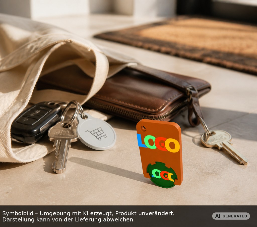 Chiphalter mit 1€-Chip "Beta" als Werbeartikel mit Logo bedrucken