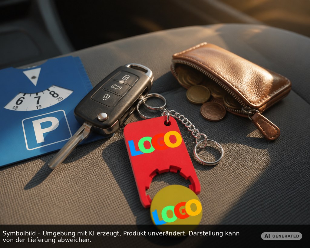 Chiphalter mit 1€-Chip "Beta" als Werbeartikel mit Logo bedrucken