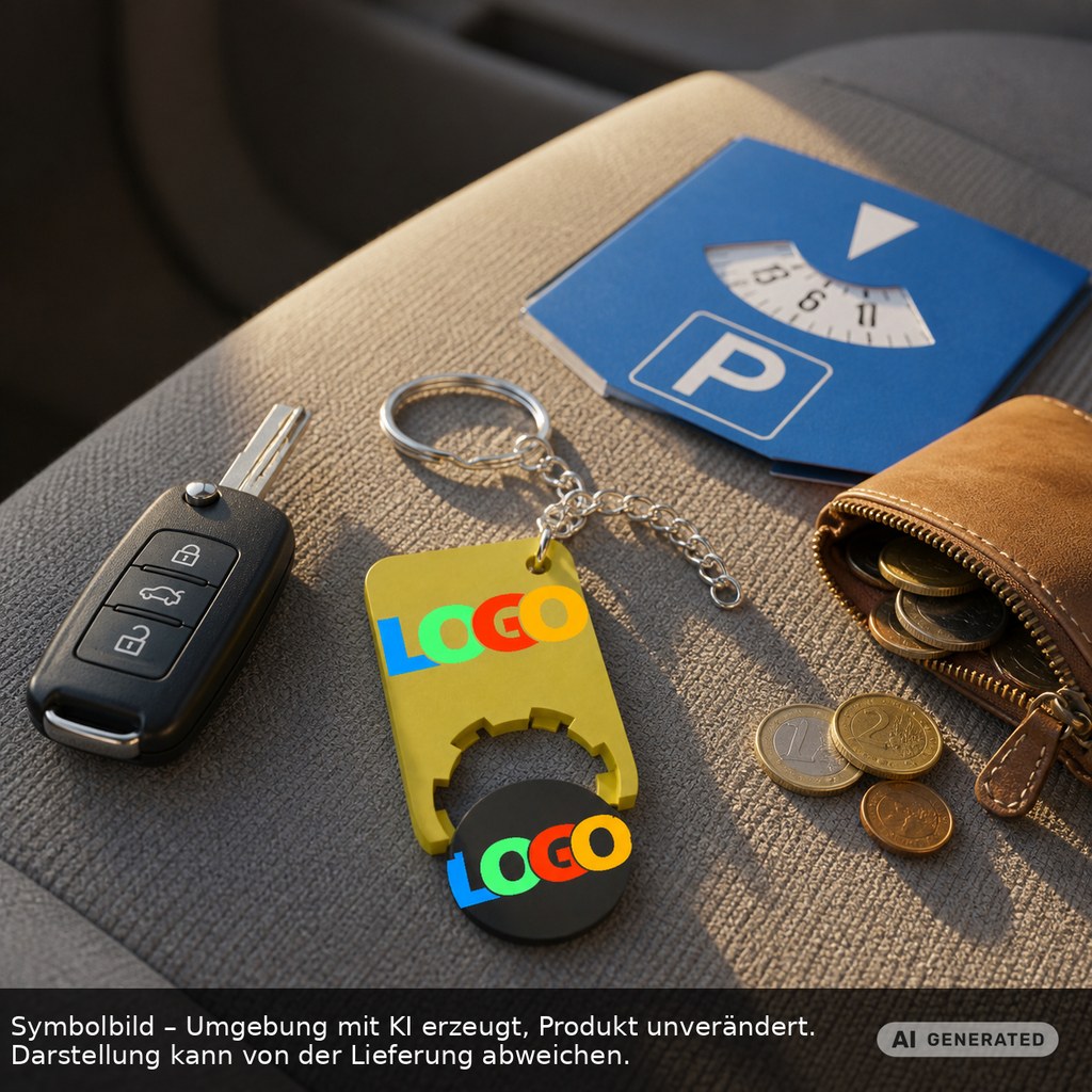 Chiphalter mit 1€-Chip "Beta" als Werbeartikel mit Logo bedrucken