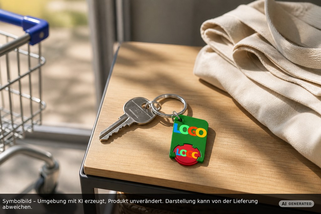 Chiphalter mit 1€-Chip "Beta" als Werbeartikel mit Logo bedrucken