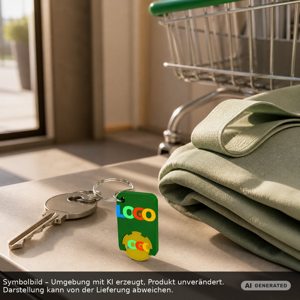 Chiphalter mit 1€-Chip "Beta" als Werbeartikel mit Logo bedrucken
