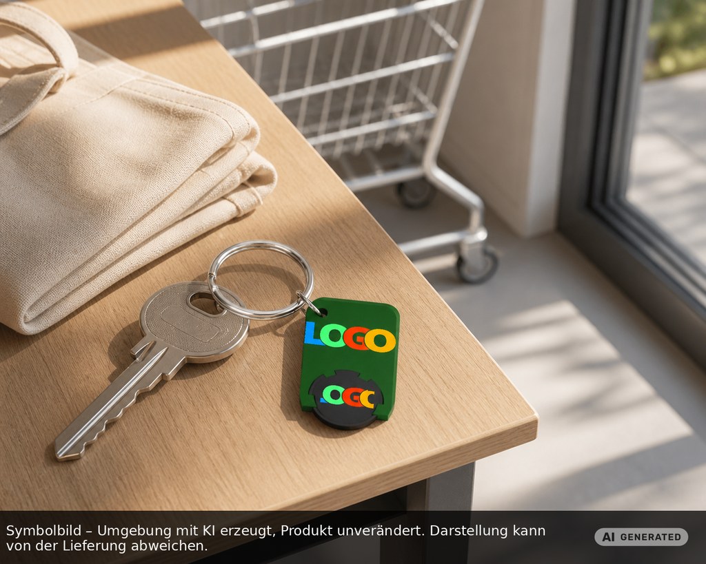 Chiphalter mit 1€-Chip "Beta" als Werbeartikel mit Logo bedrucken