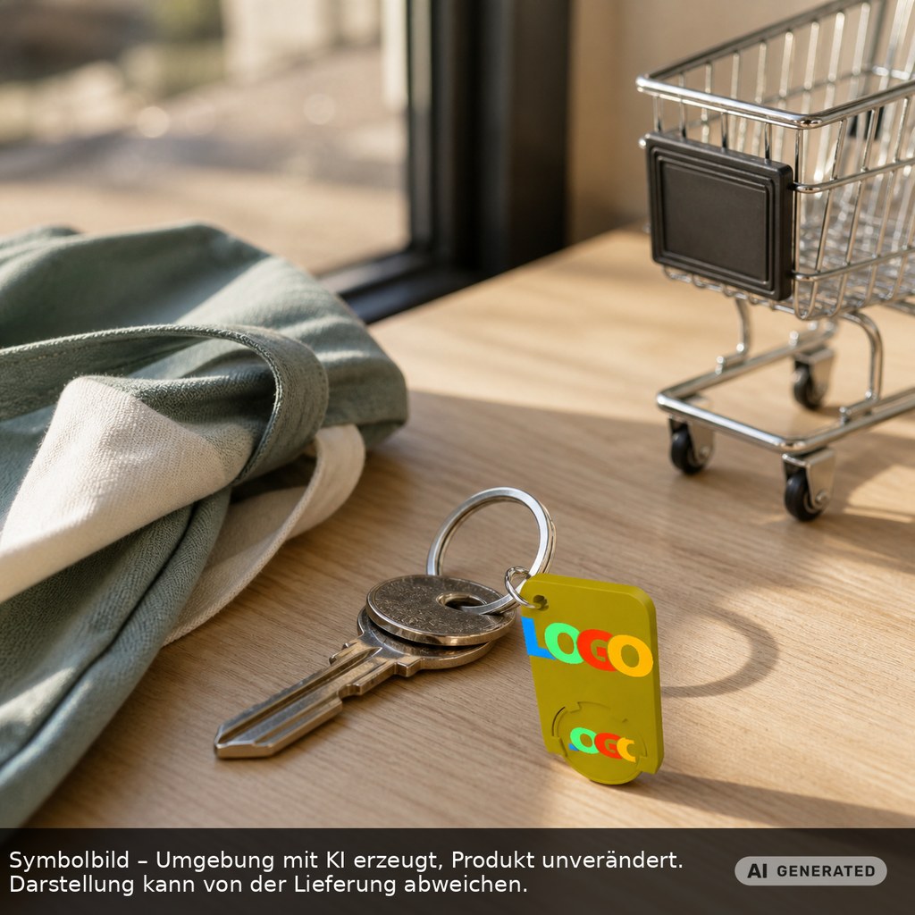 Chiphalter mit 1€-Chip "Beta" als Werbeartikel mit Logo bedrucken