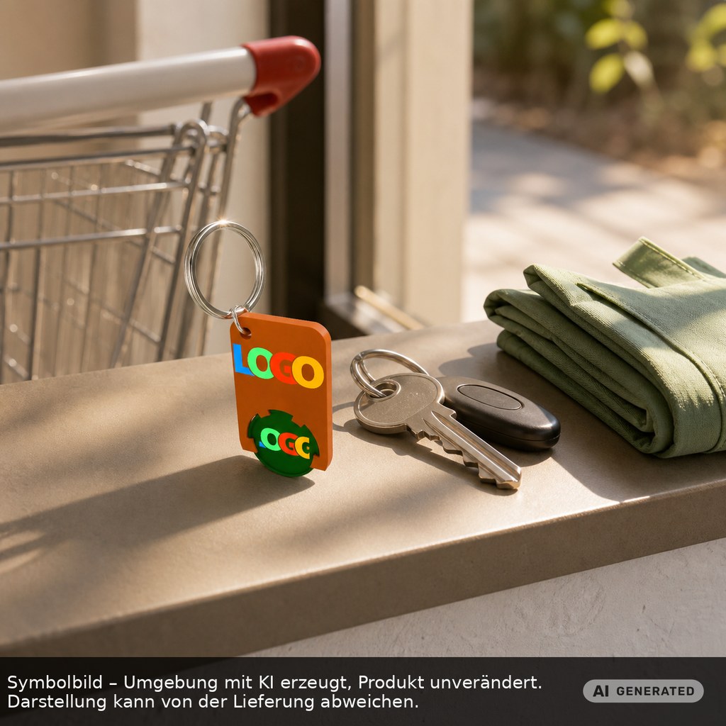 Chiphalter mit 1€-Chip "Beta" als Werbeartikel mit Logo bedrucken