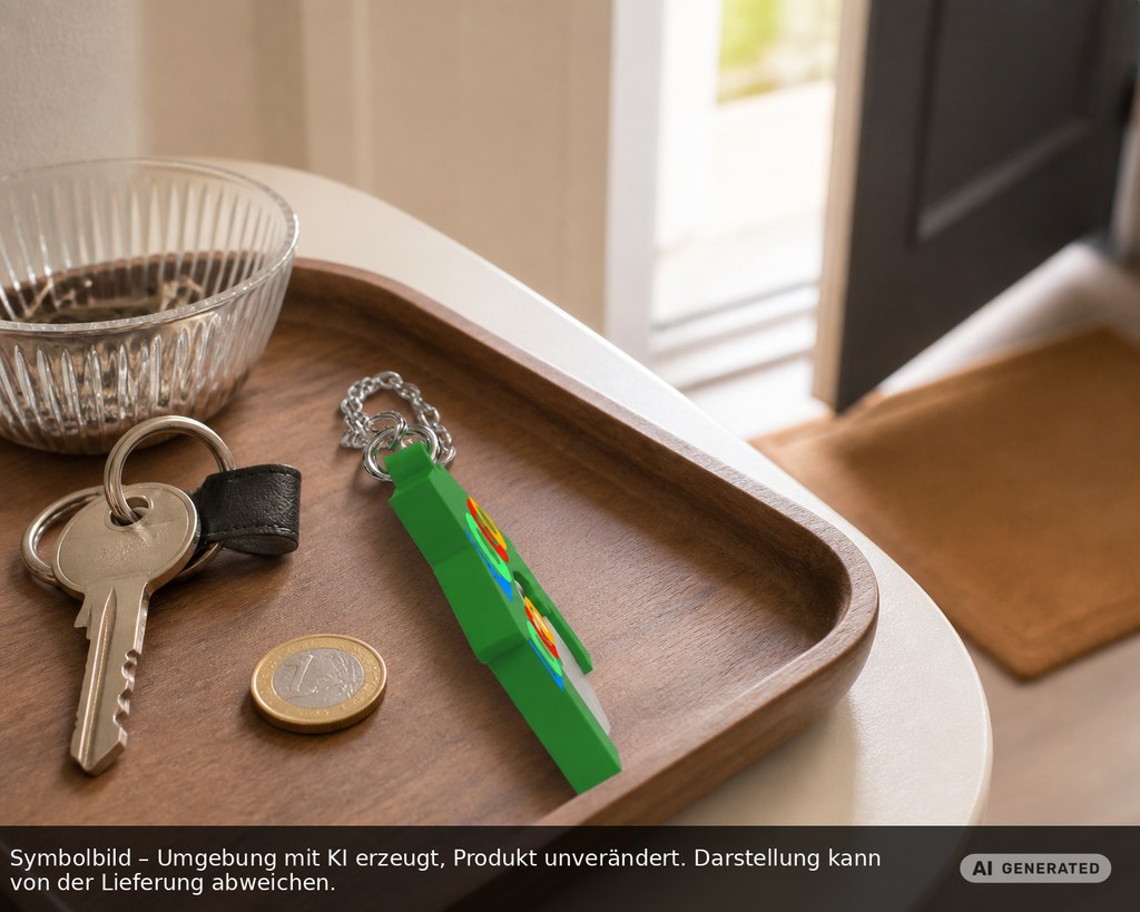 Chiphalter mit 1€-Chip "Haus" als Werbeartikel mit Logo bedrucken