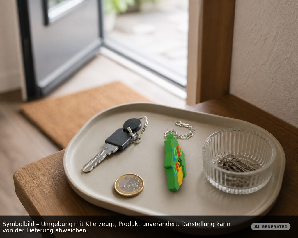 Chiphalter mit 1€-Chip "Haus" als Werbeartikel mit Logo bedrucken