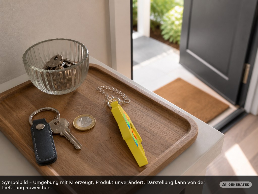 Chiphalter mit 1€-Chip "Haus" als Werbeartikel mit Logo bedrucken
