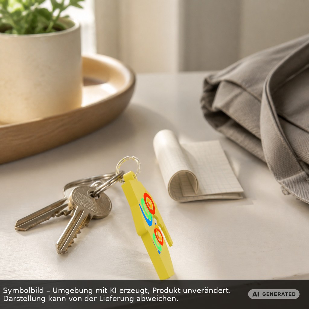 Chiphalter mit 1€-Chip "Haus" als Werbeartikel mit Logo bedrucken