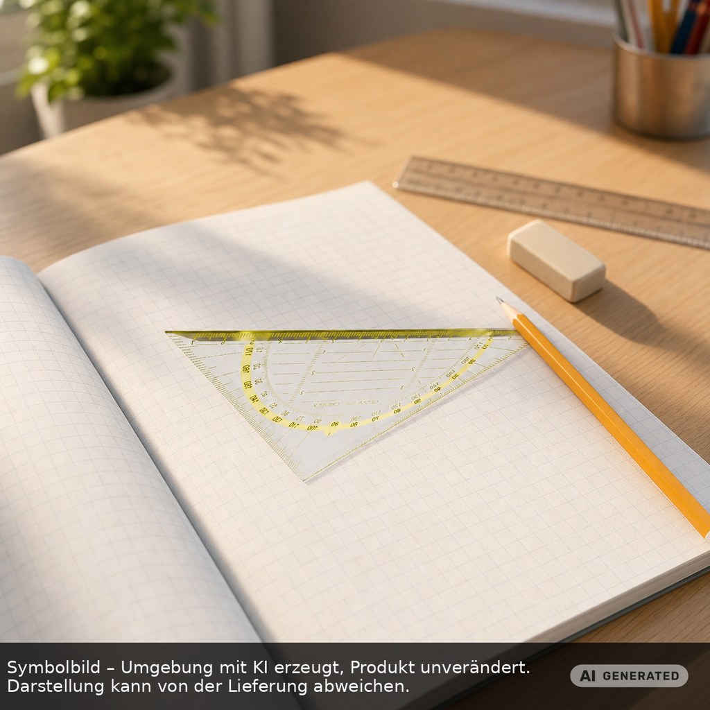 Geodreieck als Werbeartikel mit Logo bedrucken