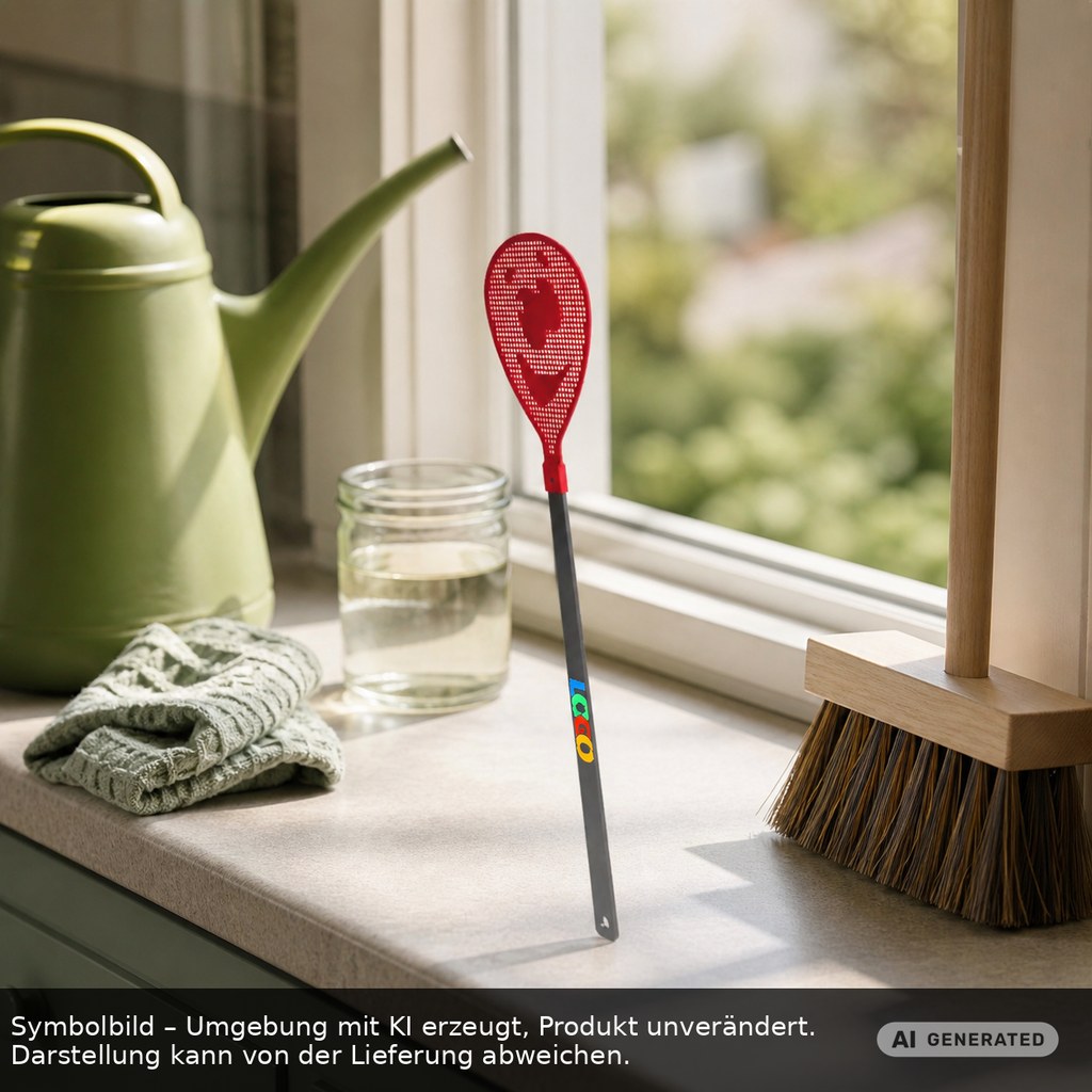 Fliegenklatsche "Gesicht" als Werbeartikel mit Logo bedrucken