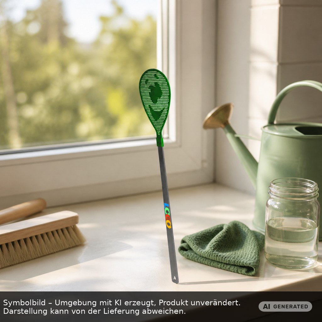 Fliegenklatsche "Gesicht" als Werbeartikel mit Logo bedrucken