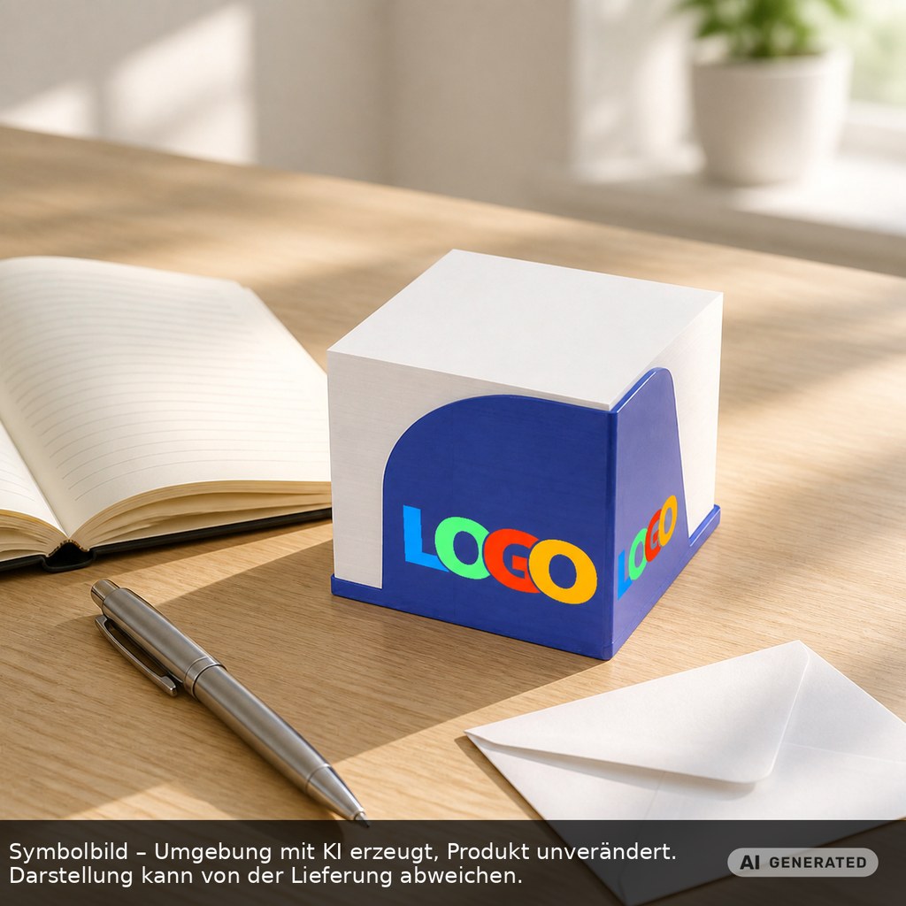 Zettelbox "Gamma" als Werbeartikel mit Logo bedrucken