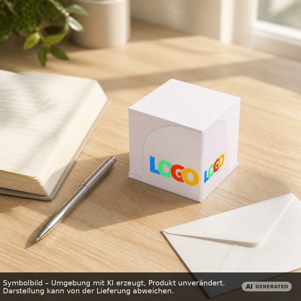 Zettelbox "Gamma" als Werbeartikel mit Logo bedrucken