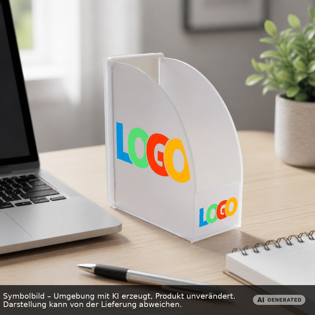 Zettelbox mit Köcher "Design" als Werbeartikel mit Logo bedrucken