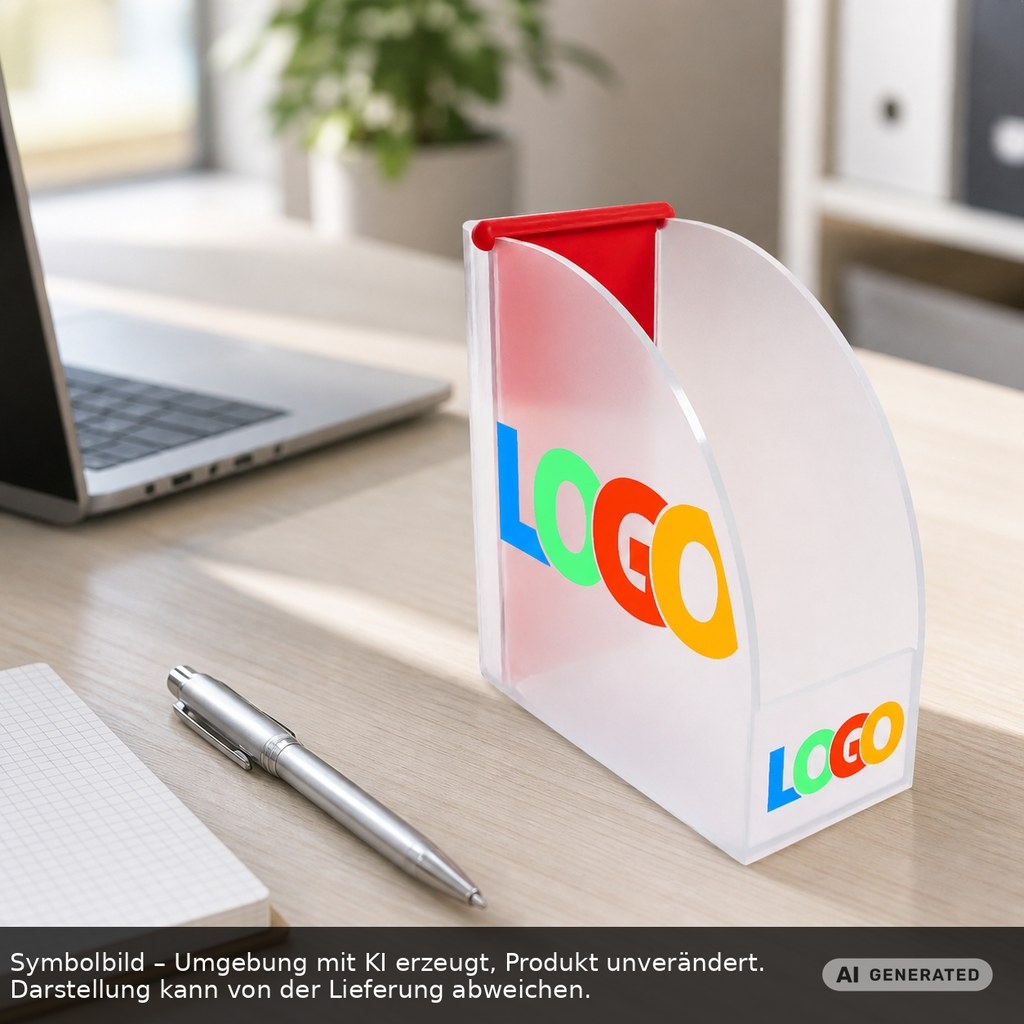 Zettelbox mit Köcher "Design" als Werbeartikel mit Logo bedrucken