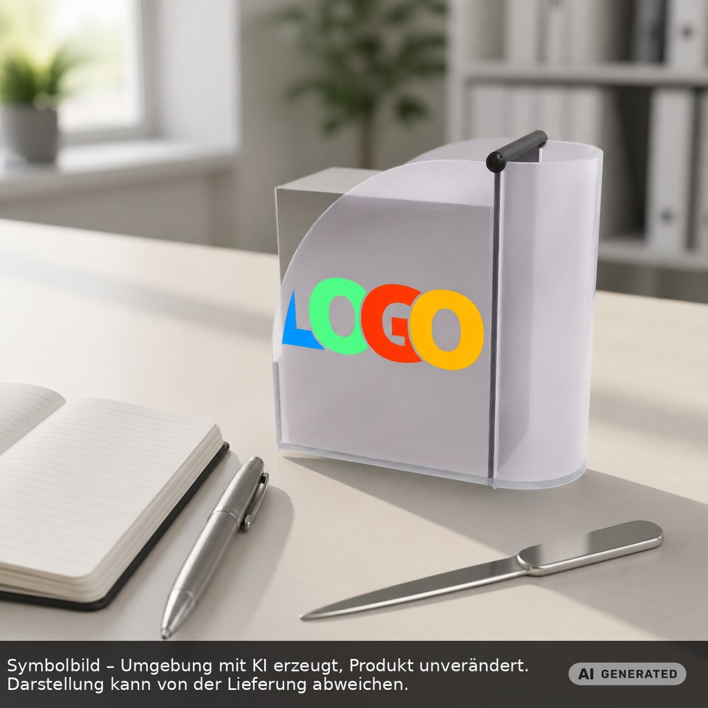 Zettelbox mit Köcher "Design" als Werbeartikel mit Logo bedrucken