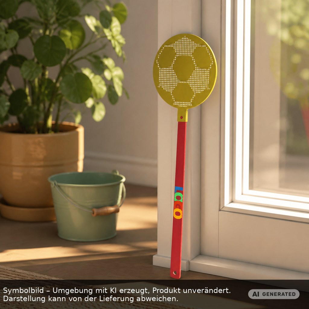 Fliegenklatsche "Fußball" als Werbeartikel mit Logo bedrucken
