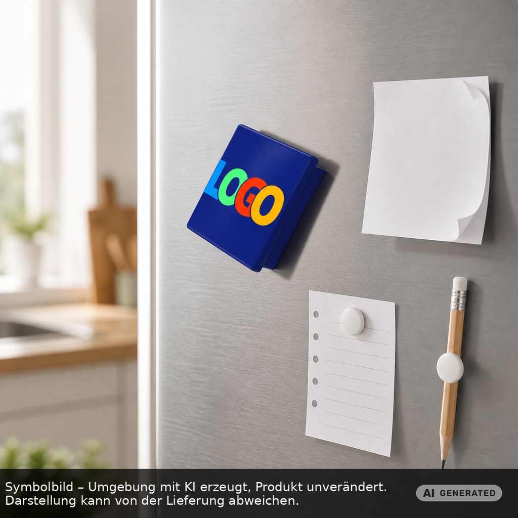 Magnet, quadratisch als Werbeartikel mit Logo bedrucken