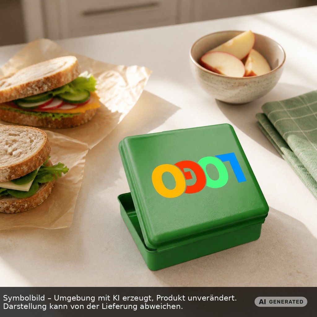 Brotdose, groß als Werbeartikel mit Logo bedrucken