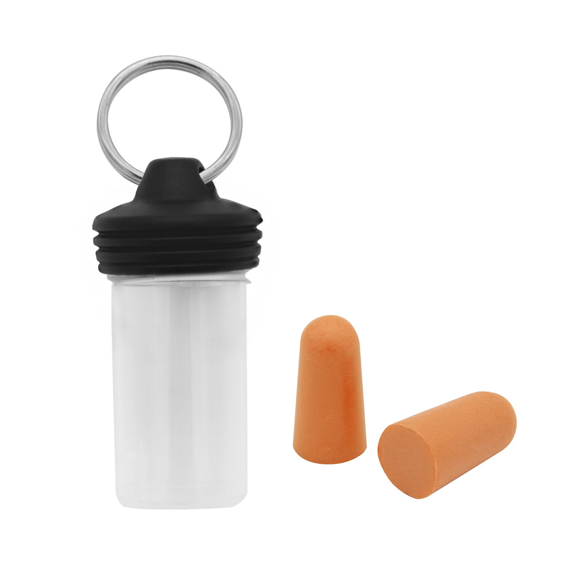 EasyPlug in transparent round box printed as promotional items with logo